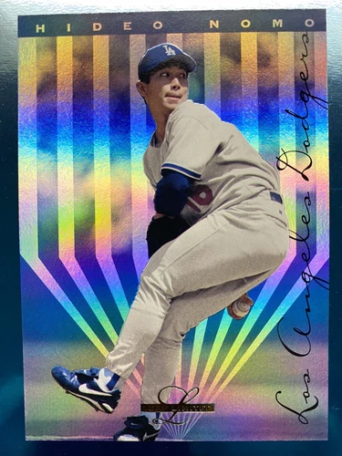 '90s Vintage ** 1995 Leaf Limited #64 Hideo Nomo RC ROOKIE Baseball Card Dodgers