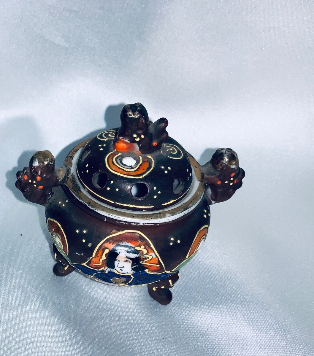 Vintage Hand Painted Japan Incense Burner | eBay