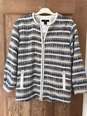 H&M Womens Boucle Jacket BNWT Size EUR 34 UK Small