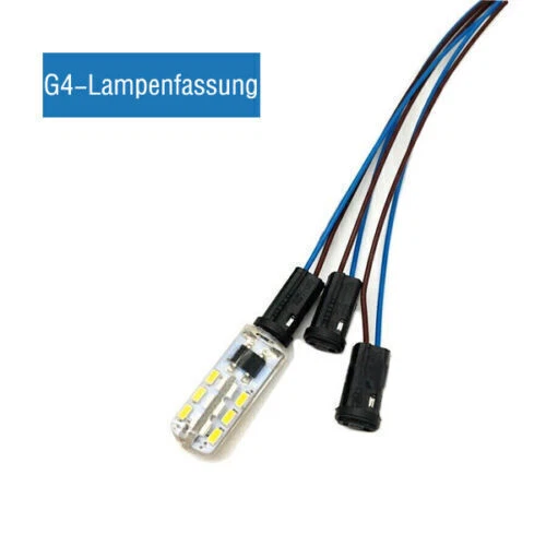 10pcs G4 Base Lamp Holder LED bulb Socket Cable,Halogen Down Light Fittings 12V - Image 4 of 4