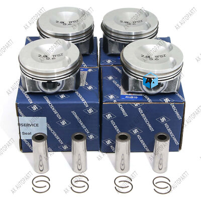 4x Engine Pistons & Rings 82.51mm Φ21mm For VW GTI Passat Audi A3 2.0 TFSI EA888