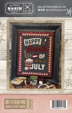 Chalk It Up! BOM JULY, Buttermilk Basin Primitive Folk Art Wool Applique Pattern