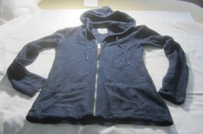Preowned Women's Size 4 Fat Face Blue Hooded Sweater Sweatshirt