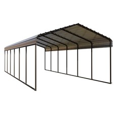 12x30ft Outdoor Carport Heavy Duty Metal Shelter Garage Canopy For Truck Tractor