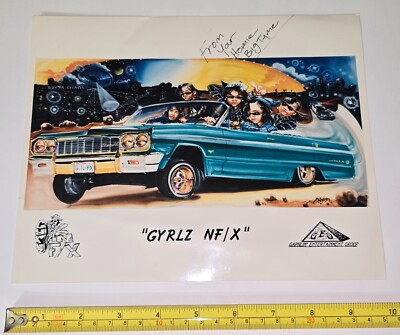 GYRLZ NF/X PROMO 8X10 PRESS PHOTO G FUNK RAP 90S HIPHOP LOWRIDER
