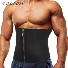 Men Waist Trainer Cincher Sweat Belt Abdominal Trimmer Fat Burner Body Shaper US