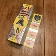 NIB Benefit Cosmetics - Ka Brow! Eyebrow Cream Gel Color #2 W/ Brush - Full Size