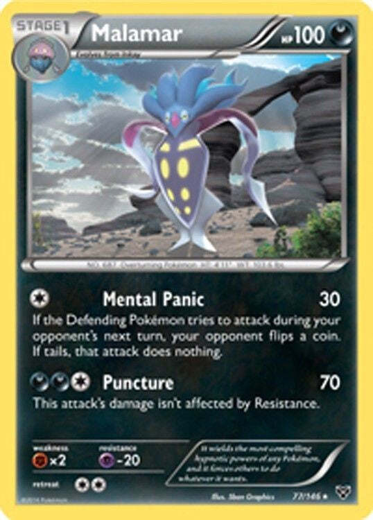 Malamar 77/146 - Pokemon XY Rare Card