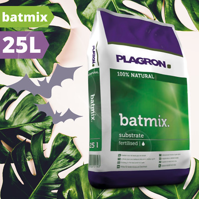 Plagron Batmix Erde 25L Pflenzenerde mit Perlite Substrat Organisch für Growbox