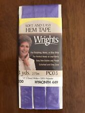 3yd Wrights Soft /& Easy Hem Tape 1//2/" Wide 100/% Polyester Color Variety New