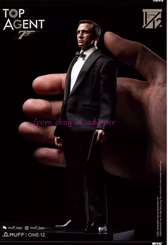 Muff Toys Mf06 1/12 Top Agent 007 James Action Figure Deluxe