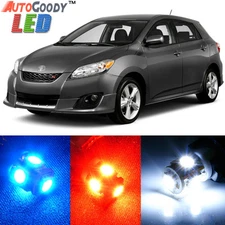 4 x Premium Xenon White LED Lights Interior Package for Toyota Matrix + Tool