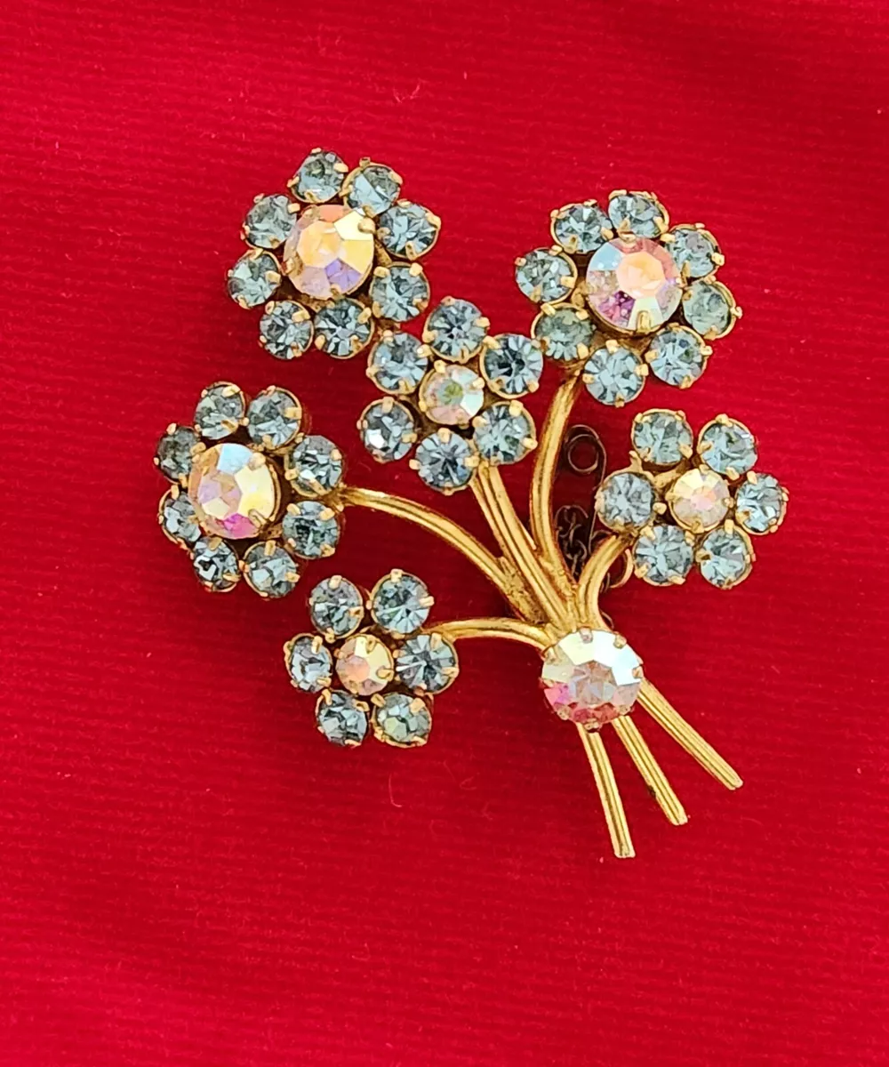Vintage Rhinestone Statement Brooch. eBay