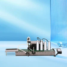 Conveyor Belt Single Head Automatic Liquid Filling Filler Can Bottle Filler USA