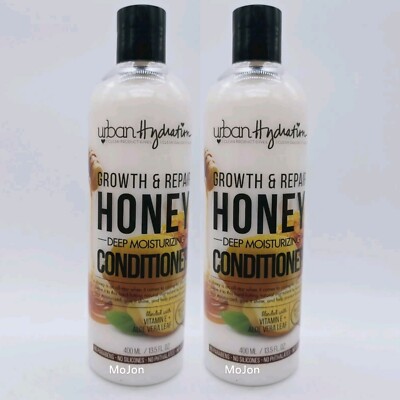 Lot Of 2 Urban Hydration Growth & Repair Honey Conditioner 13.5 Oz