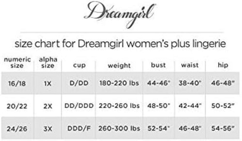 Dreamgirl 6218X Babydoll & Thong. Plum. 3X/4X. 18-20 UK. - Picture 10 of 10