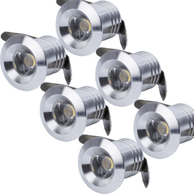 Pack of 6 LED Ceiling Picture Cabinet Light Fixture Recessed Focus Flush Mounted