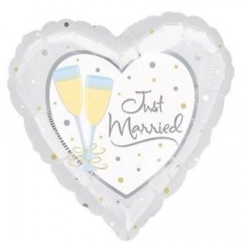 Globo de boda grande súper forma corazón recién casado champán decoración de boda - Imagen 1 de 1