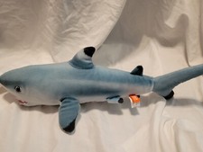 Wild Republic Great White Blue Shark 16" Euc. Rare