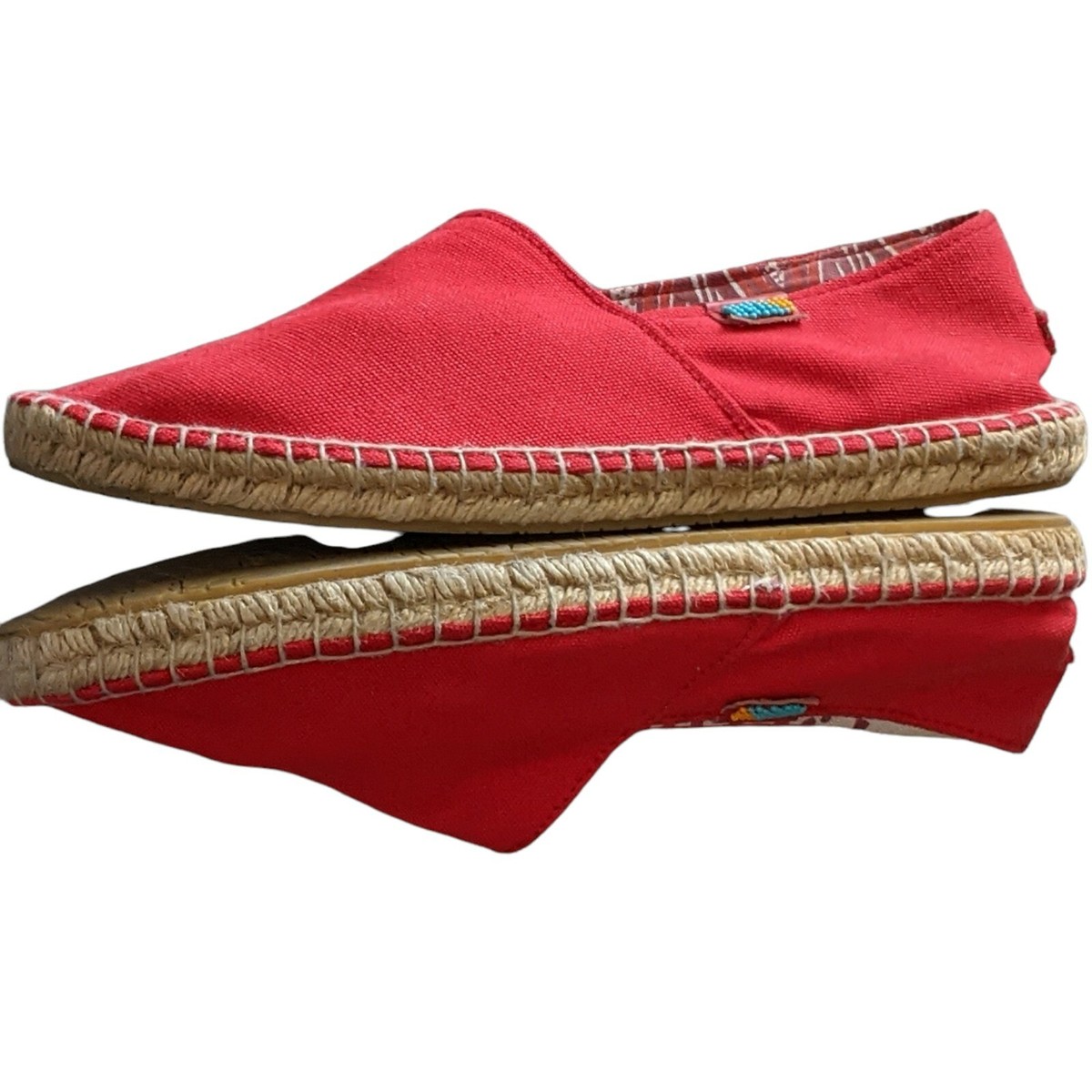 UBUNTU Afridrilles handmade espadrille red canvas fair trade 
