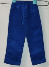 Vintage Buster Brown Royal Blue Corduroy Pull On Pants Cotton Blend 2T
