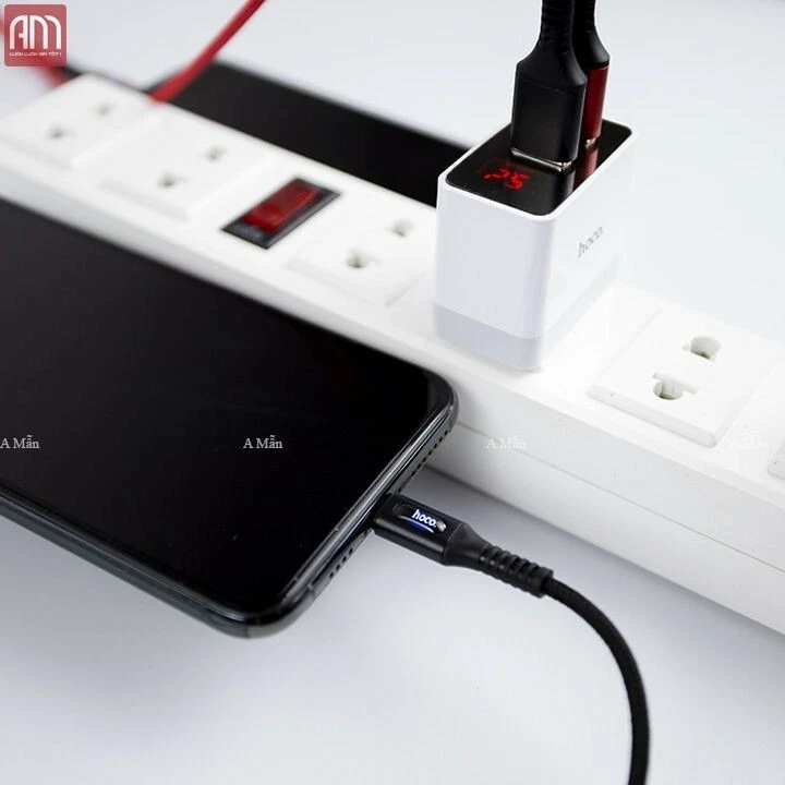 Samsung Galaxy S10 S9 Plus Note 8 USB FAST Charging  Cable Cord Black 4ft. Hoco - Image 4 of 4