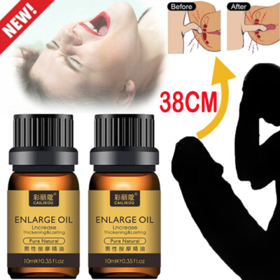 Men's Natural Enlarger Oil Stay Hard Big Thick Growth Faster Enhancement 10ML