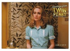 GREETINGS TWIN PEAKS DVD GOLD BOX POSTCARD #21 PEGGY LIPTON POST CARD 