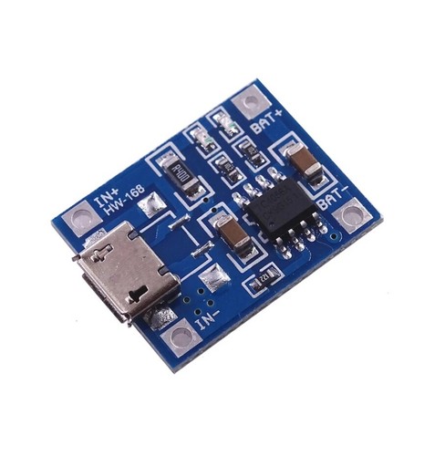 TP4056 Lademodul + DW01 Schutz - Li-Ion Akku Ladegerät 1A Mit Micro-USB
