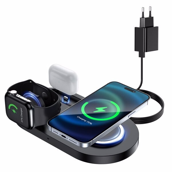 Fast Wireless Charger Pad for Phones Qi-Compatible-image