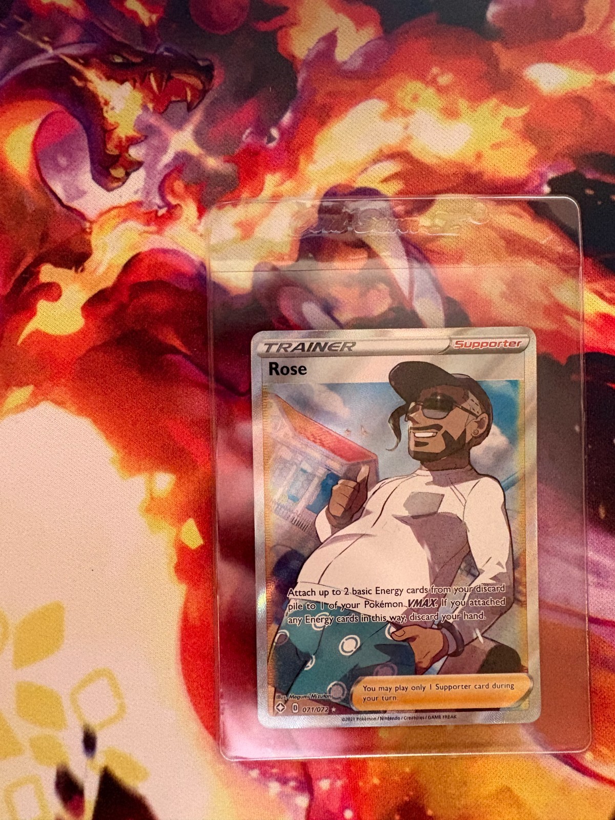 Pokemon TCG Rose 71/72 Trainer Shining Fates Full Art Ultra Rare NM