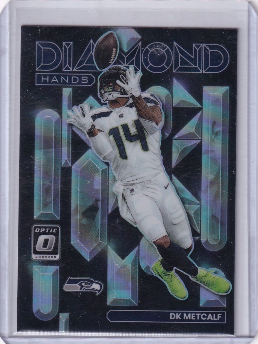 2022 Donruss Optic #DH-15 DK Metcalf Diamond Hands Seahwaks