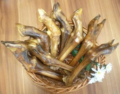 10 St. LAMMBEINE wie Schafsbeine Kauknochen Kausnack24 Zahnpflege Hund fettarm