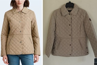 NWT Lauren Ralph Lauren Women's Diamond Quilted Buttons Jacket Size M & L