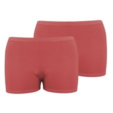 Womens Hot Pants Stretchy Workout Gym Shorts Plain Dance Club Wear Pack of 2