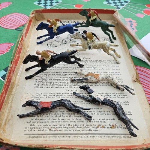 Antique Boxed 1930s ESCALADO CHAD VALLEY Horse Racing Board Game -B29 - Picture 2 of 17