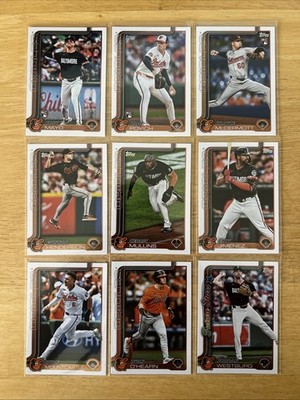 2025 Topps  ~ Baltimore Orioles 34 Card Team Set ~ Series 1 & 2 w/ Update