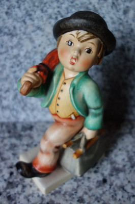 Hummel Figur, Großfigur 15 cm hoch, Hum 7/0 ''Wanderbub - Merry Wanderer'' FM 5