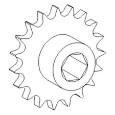 AH130572 Return/Tailings Lower Sprocket Fits John Deere Combine CTS 9400 9450