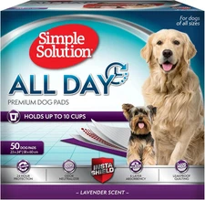 Simple Solution All Day Pee Pads for Dogs, Puppy Potty Training, Leak Proof Dog