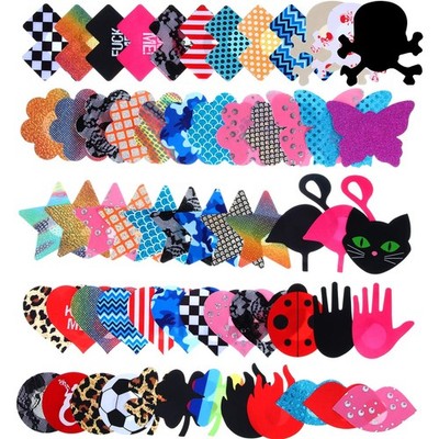 Syhood 60 Pairs Women Pasties Disposable Nipple Cover Stickers Breast Style 2