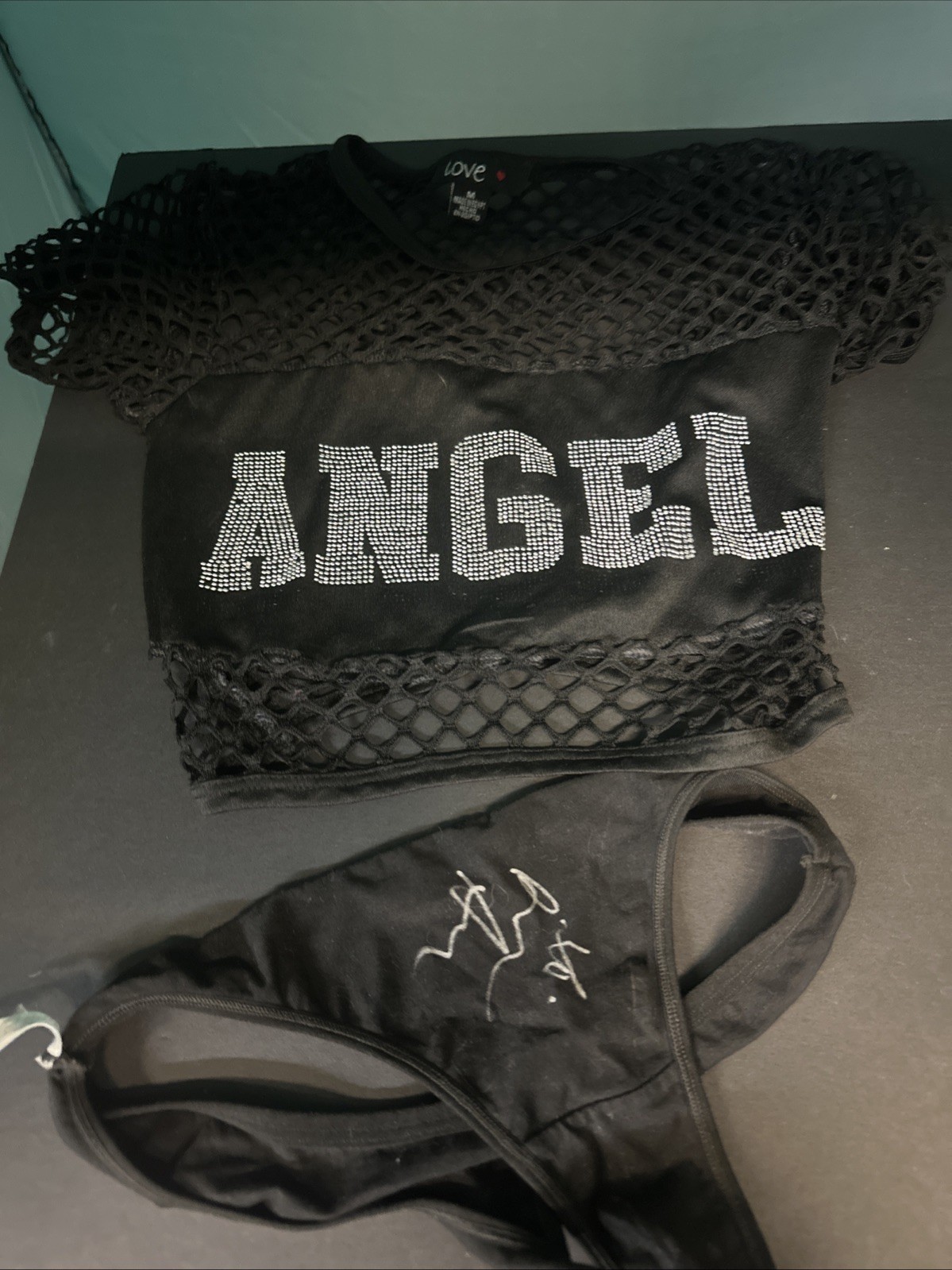 Joanna Angel Adult Star Signed Photo Shoot Worn Top And Thong