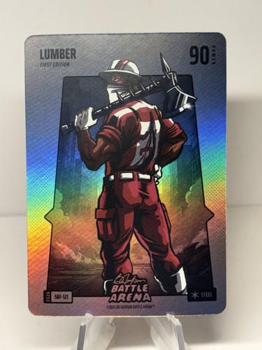 2026 Bo Jackson Battle Arena Lumber James Wood SBF-121 Silver Battlefoil Steel