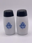 Vintage Cornflower Blue Milk Glass Salt & Pepper Shakers Van Pak Canada