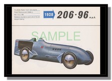 1928 Napier Campbell 900hp W12 engine Speed Record framed picture Olyslager