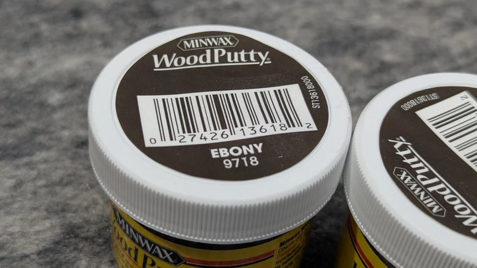 4 x Minwax 3,75 OZ Masilla de madera de ébano 13618000 Minwax 13618000 027426136182 ébano Foto 3 de 4