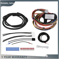 12v Street Hot Rat Muscle Rod Wiring 14 Fuse 14 Circuit Universal Wire Harness