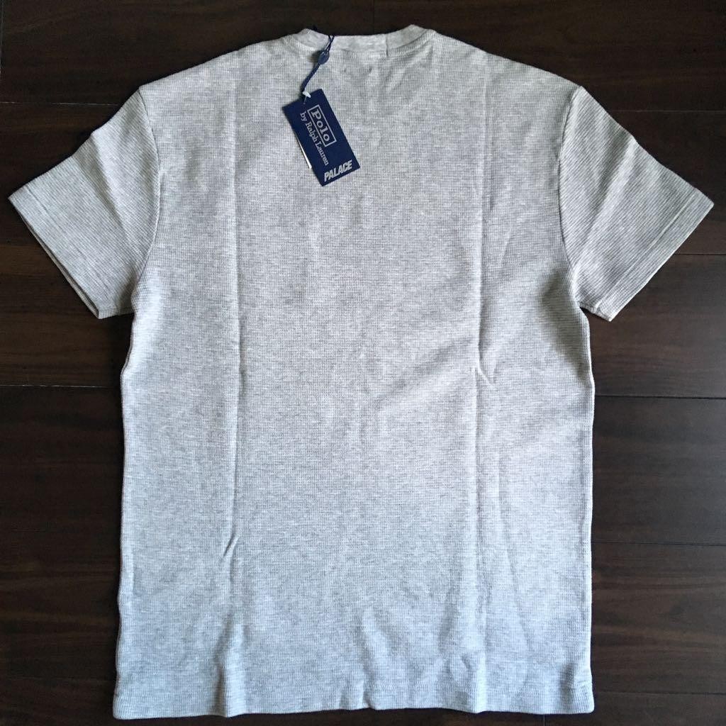 Palace Ralph Lauren Waffle Logo Pocket T Gray thumbnail 3