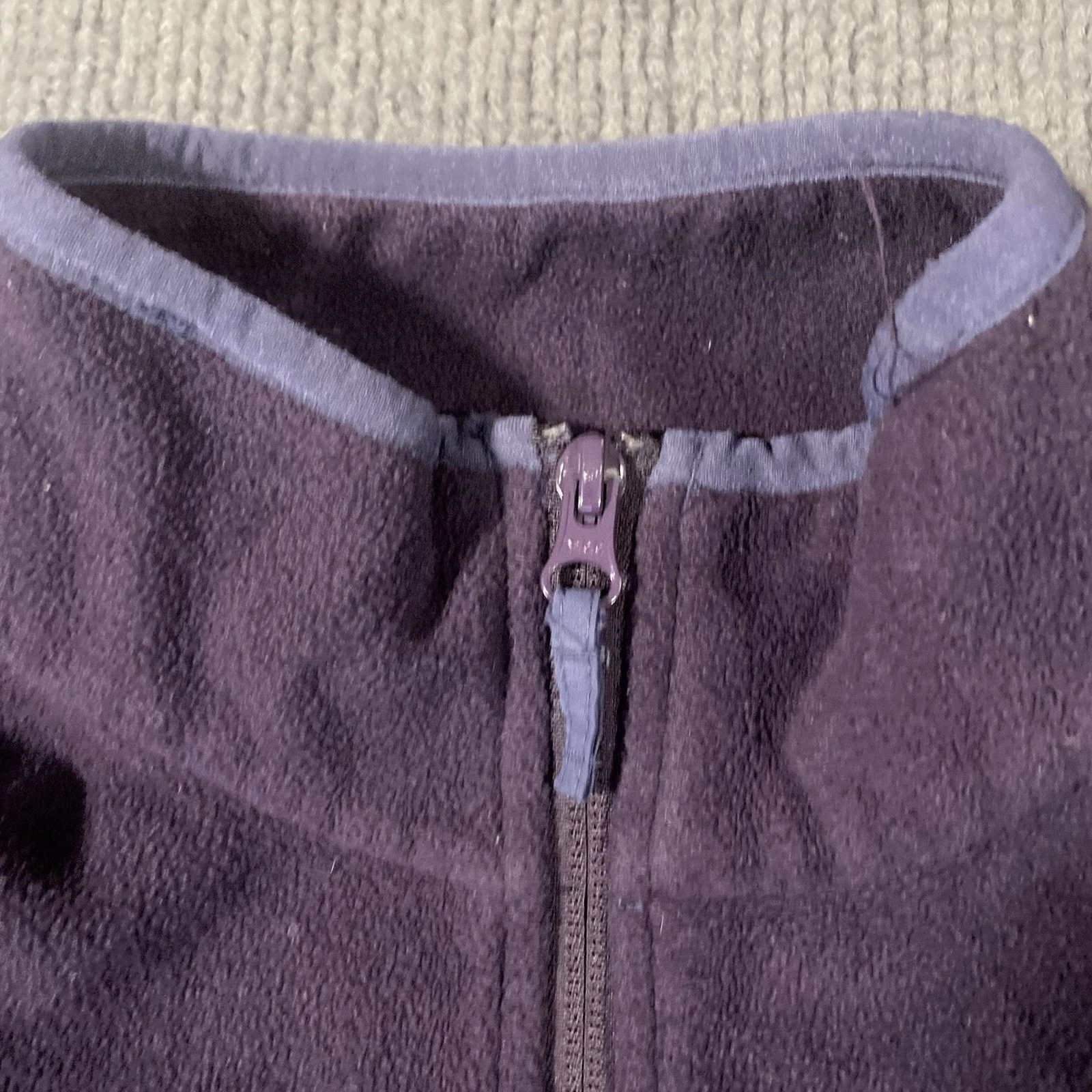 Columbia Mens M Purple Full Zip Fleece Jacket Stand-Up Outdoor Hiking - product detail image 6