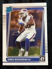Greg Rousseau Buffalo Bills Donruss Optic Rated Rookie Card No. 253 2021 Panini